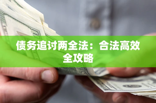 武汉债务追讨两全法：合法高效全攻略