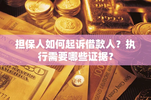 武汉担保人如何起诉借款人？执行需要哪些证据？