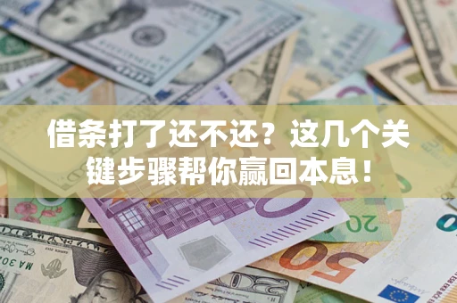武汉借条打了还不还？这几个关键步骤帮你赢回本息！