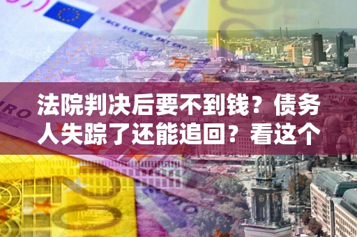 武汉法院判决后要不到钱？债务人失踪了还能追回？看这个方法！