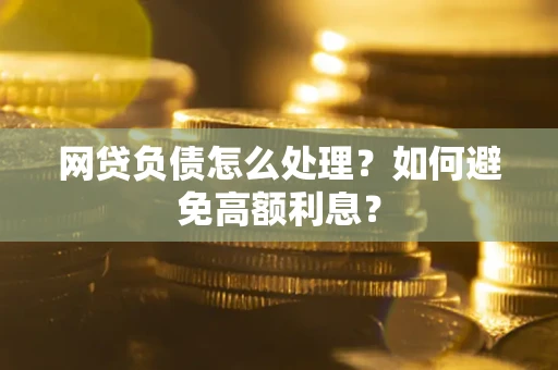 武汉网贷负债怎么处理？如何避免高额利息？