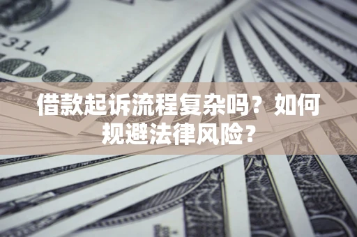 武汉借款起诉流程复杂吗？如何规避法律风险？