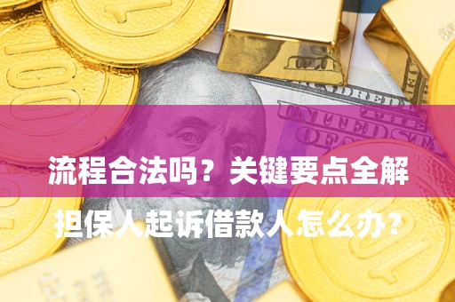 武汉

担保人起诉借款人怎么办？流程合法吗？关键要点全解析