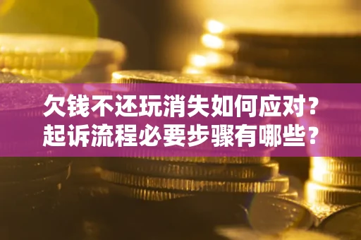武汉欠钱不还玩消失如何应对？起诉流程必要步骤有哪些？